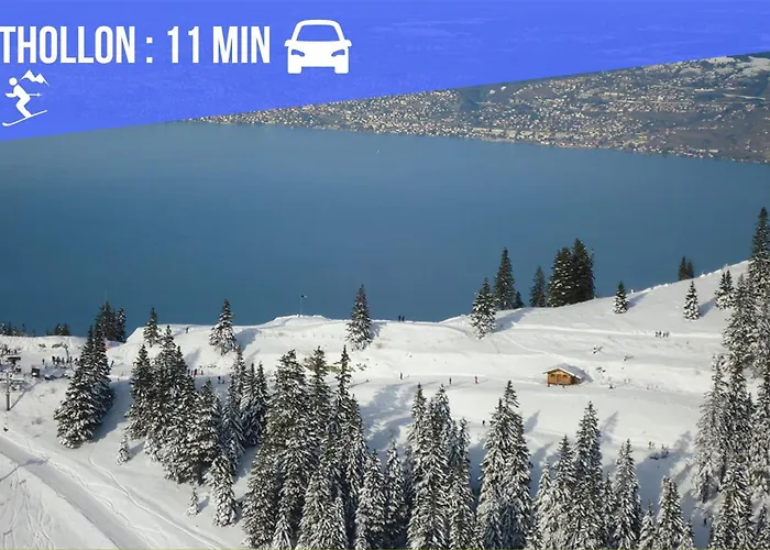 Lumineux Avec Grande Terrasse Et Vue Lac, Parking Privé *